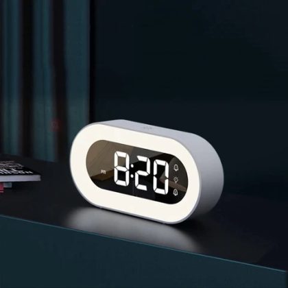 LED Small Electronic Alarm Clock Night Light